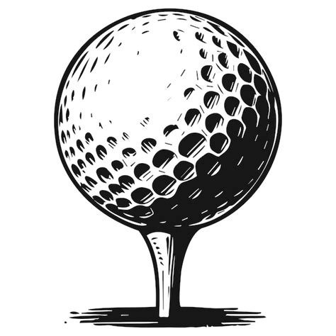 Premium Vector Golf Ball And Teeb