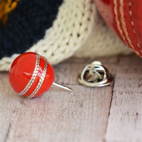 Cricket Ball Pin Badge