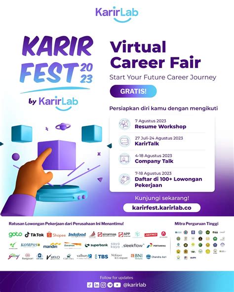 KarirFest 2023 Virtual Career Fair Jakarta Selatan 07 18 Agt 2023