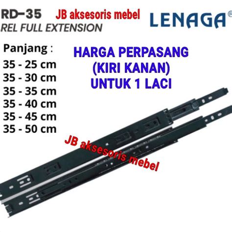 Jual Rel Laci Double Tarik Rd35 45 Cm Lenaga Dobel Track Full