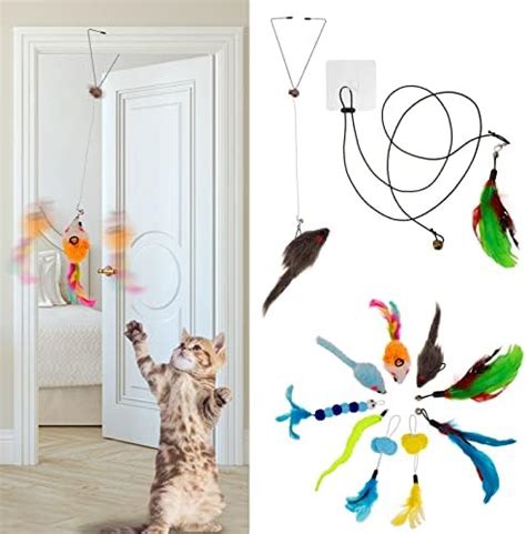 Selcouth Yyds Interactive Cat Toys For Indoor Cats Adultdoor Hanging Cat Toy For On Doorcase