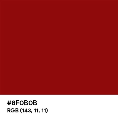 Red Maroon color hex code is #8F0B0B