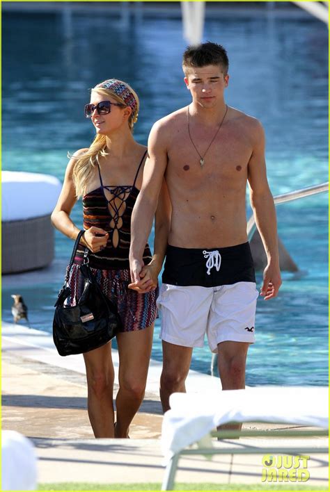 Paris Hilton Shirtless River Viiperi Miami Pool Pair Photo 2772013