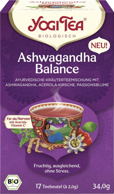 Yogi Tea Tisana Bio Ashwagandha Balance G Ecco Verde Italia