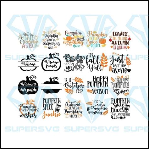 Fall Pumpkin Svg Halloween Svg Cricut File Pumpkin Svg Silhouette