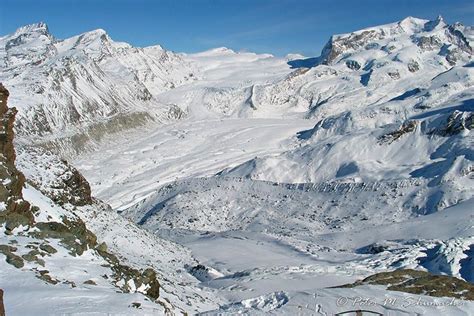 Monte Rosa 4634 M Dufourspitze Mit Gornergletscher Natural