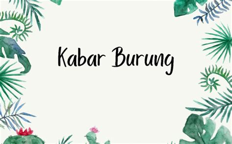 Kabar Burung Tagur