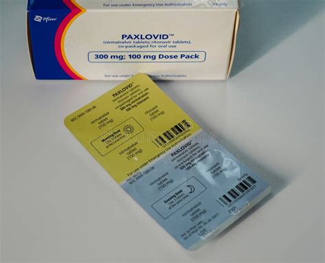 Antiviral Medication Paxlovid Nirmatrelvir Tablets Ritonavir Tablets