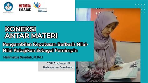 Koneksi Antar Materi Modul Pengambilan Keputusan Berbasis Nilai