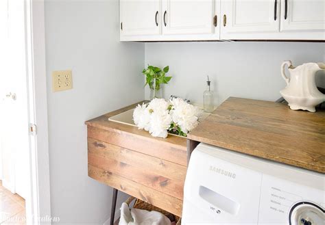 Diy Utility Sink Makeover In Utility Sink Laundry Room Makeover