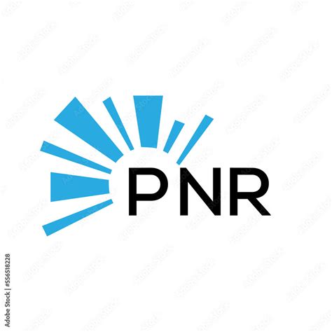 pnr letter logo pnr blue image  white background  black letter