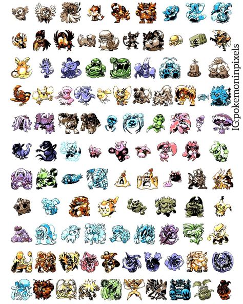 Original Pokemon Gen 1 Sprites