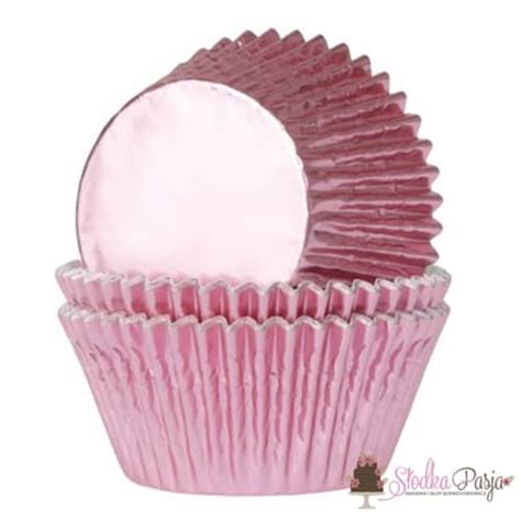 Papilotki na muffinki różowy baby pink 24 szt Niska Cena