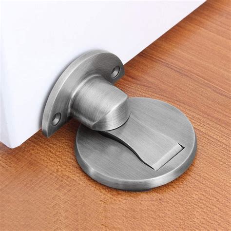 KOLAKO Magnetic Door Stop Magnetic Door Stopper Brushed Satin Nickel