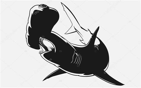 The Hammerhead Shark Stock Vector Image By Ilyaf