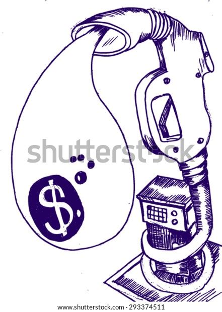 Gas Pump Sketch Stock Vector (Royalty Free) 293374511 | Shutterstock