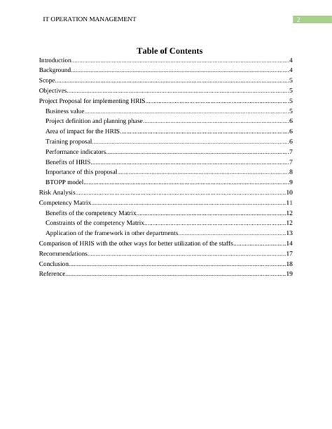 Improving Staff Utilization With Hris Implementation Proposal