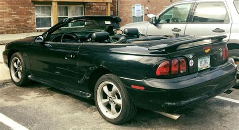 4th Gen Black 1998 Ford Mustang Gt Convertible For Sale Mustangcarplace