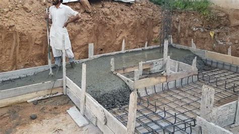 Strip Footing Concrete Pouring In House Construction Steps Youtube