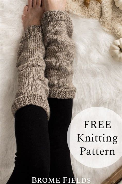 Grab This Free Leg Warmer Knitting Pattern Its Knit In The Round In