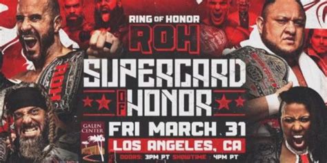 Details On Ring Of Honor Supercard Of Honor Ppv Streaming On Bleacher