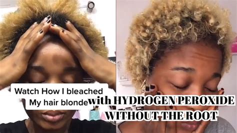 How To Bleach Hair With Hydrogen Peroxide At Home Youtube