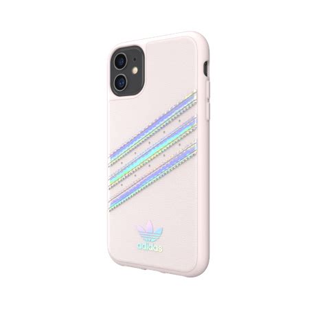 Adidas iPhone 11 Hülle PU Woman Backcover mit Logo und Streifen