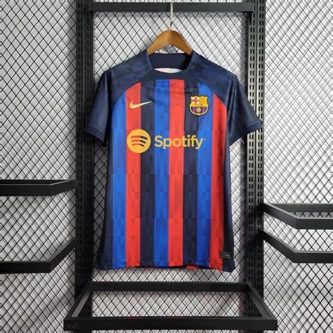 Jual JERSEY BOLA BARCELONA HOME SPOTIFY EMAS 2023 GRADE ORI IMPORT