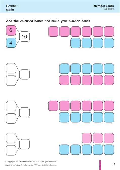 Number Bonds First Grade