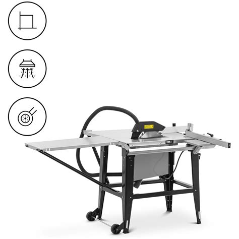 Scie circulaire sur table MSW Puissance 2000 W Régime 2800 tr