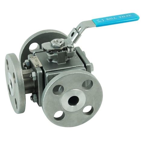 Lever Operated Stainless Steel 3 Way Ball Valve 316 Stainless Steel