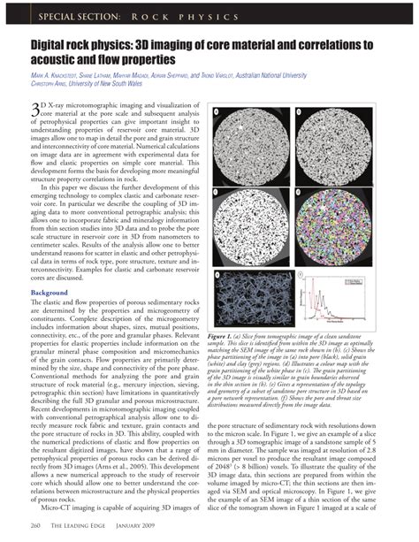 Pdf Digital Rock Physics 3d Imaging Of Core Material And