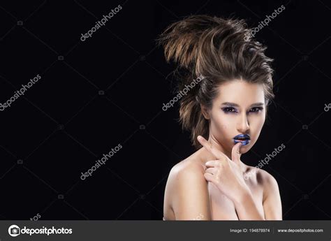 Beautiful Big Breast Asian Naked Shoulders Vanguard Conceptual Stock