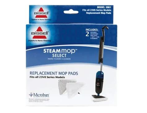 Bissell Steam Mop Select 23v8f Replacement Pads 2pk