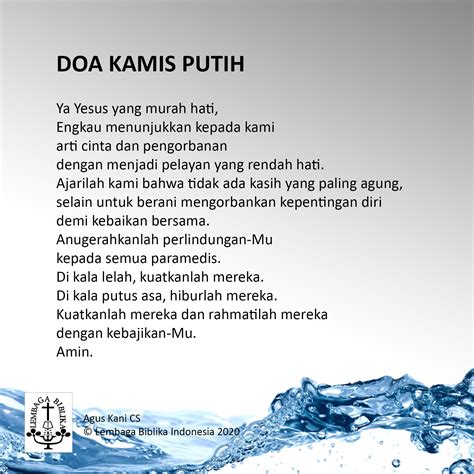 Doa Kamis Putih | LBI