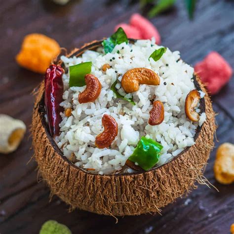 Coconut Rice Recipe Thengai Sadam Tickling Palates