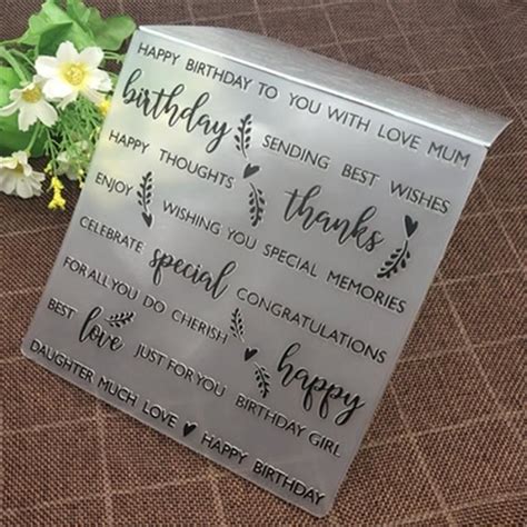 Scrapbooking Joyeux Anniversaire Merci Impression Bricolage En