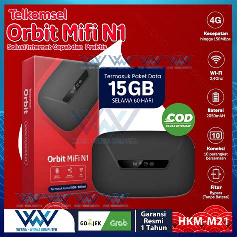 PROMO Telkomsel Orbit MiFi N1 Portable Modem WiFi 4G HighSpeed Bonus