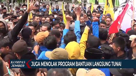 Demo Mahasiswa Tolak Kenaikan Harga Bbm Di Dprd Kediri Ricuh Video