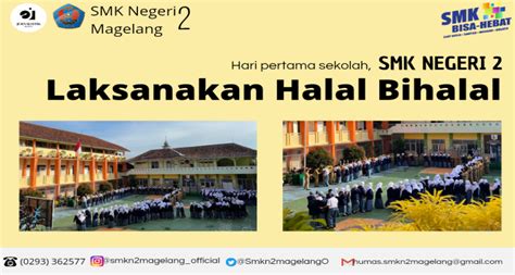 Hari Pertama Sekolah Smkn 2 Magelang Laksanakan Halal Bihalal Smk