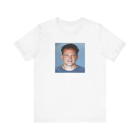 Vince Vaughn Mugshot Tee Short Sleeve Graphic Shirt Celebrity Mugshot
