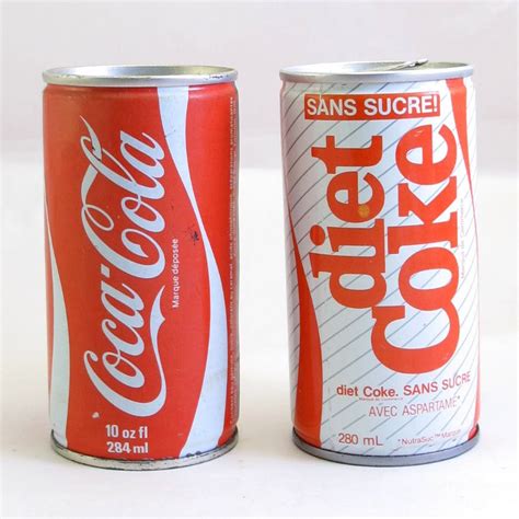 Vintage Coca Cola and Diet Coke Cans by VintagefromCrystal on Etsy