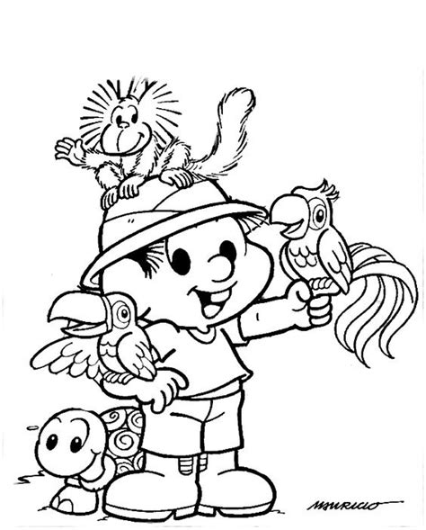 Desenhos de Chico Bento de Turma da Mônica para Colorir e Imprimir