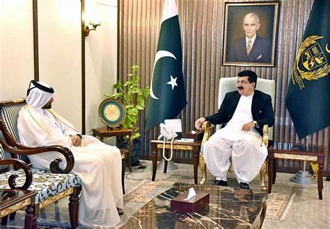 Chairman Senate Muhammad Sadiq Sanjrani Exchanging Views With Charg D