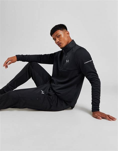 Under Armour Ua Armour Fleece Grid 14 Zip Top Em Preto Jd Sports