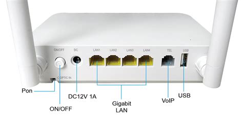 GPon EPon Wifi ONU 4 Puertos LAN Gigabit AC1200 Wifi De Doble Banda