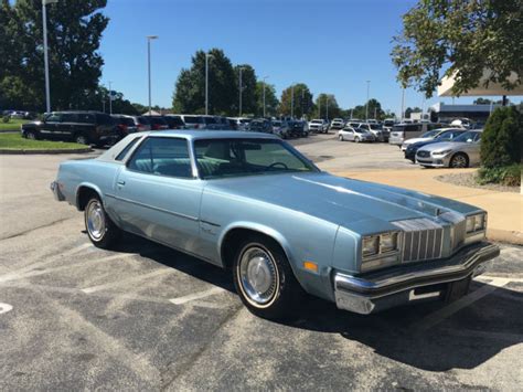 Oldsmobile Cutlass Coupe 1977 Blue For Sale 3j57r7g150888 Blue