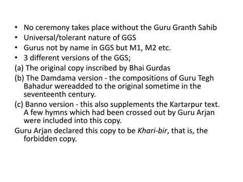 Ppt The Guru Granth Sahibji Powerpoint Presentation Free Download Id 4611473