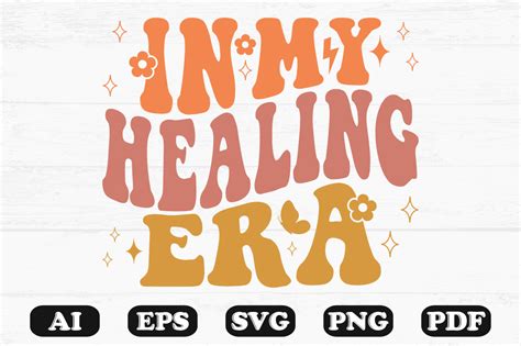 In My Healing Era Retro Wavy Svg T Shirt Graphic By Hosneara 4767