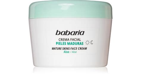 Babaria Aloe Vera crème visage pour peaux matures notino fr